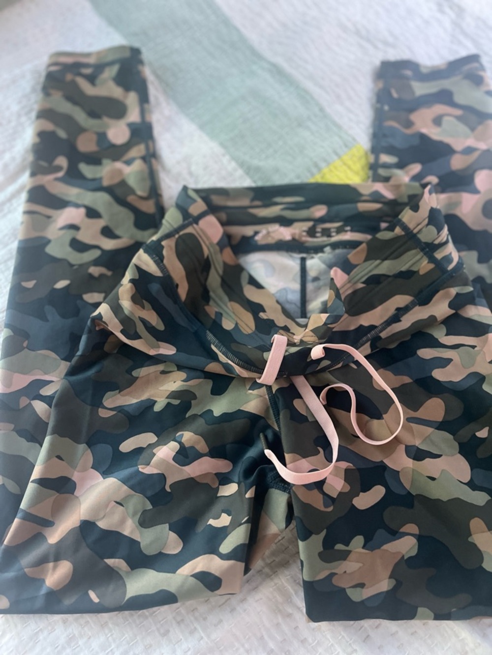 The upside forest camo leggings